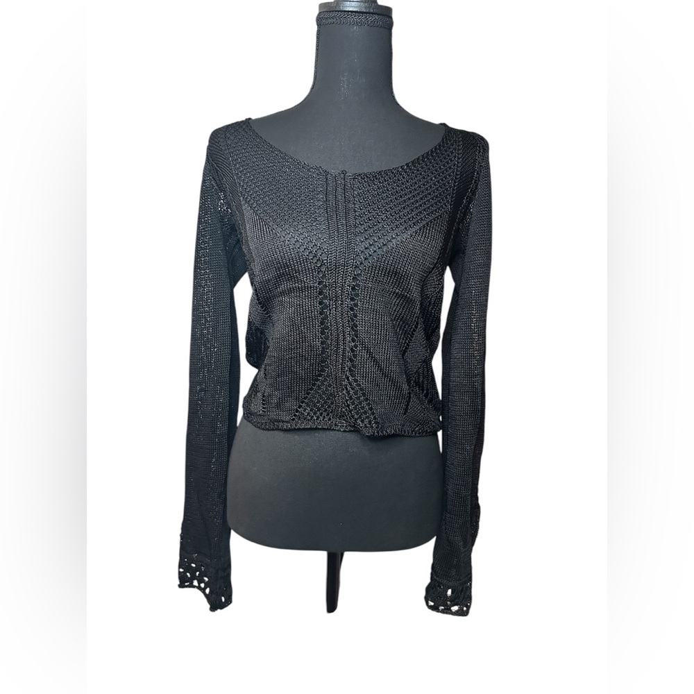 Free People Love Potion Sweater (EUC; Black; Large)